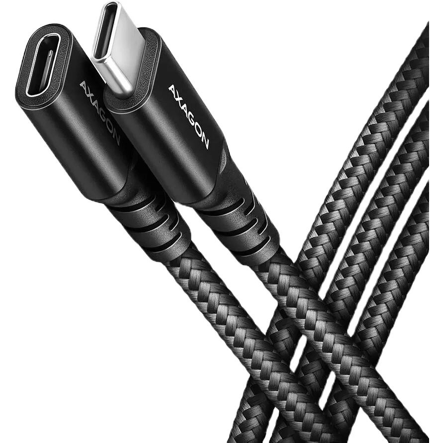 Cablu Axagon BUCM32-CF15AB USB-C la USB-C 3.2 Gen2 1.5m 5A Matlasat Black