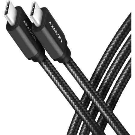 Cablu Axagon BUCM2-CM30AB USB-C la USB-C 3m 5A Matisat Black