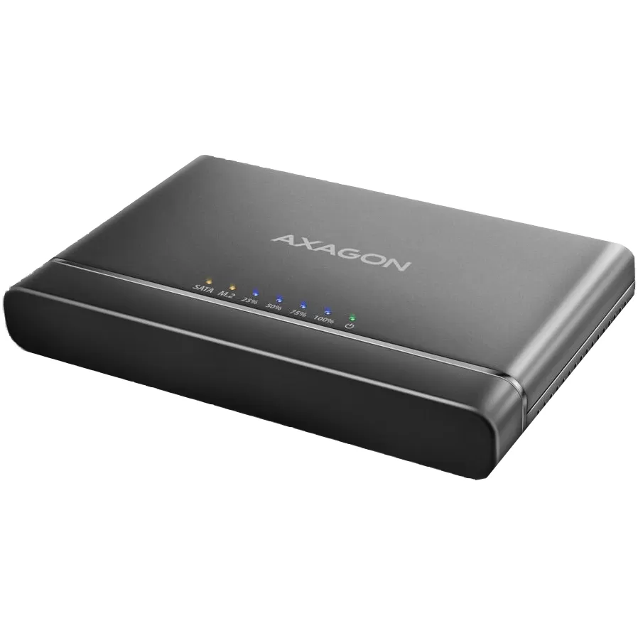 Adaptor Axagon ADSA-CC CloneMaster 2 USB-C 3.2 Gen2 la NVMe M2/2.5/3.5 inchi