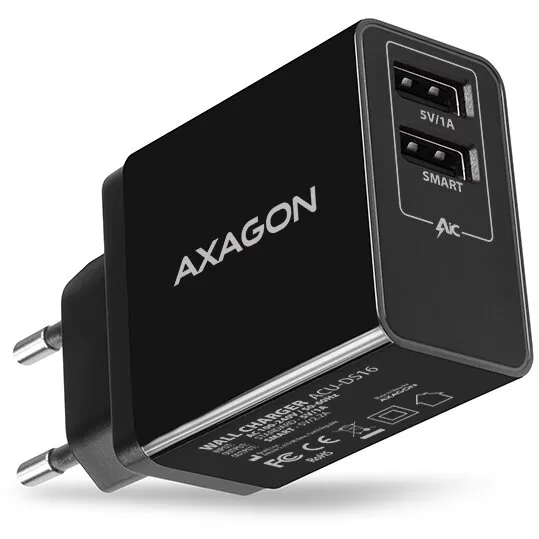Incarcator Retea Axagon ACU-DS16 2 x USB Type-A 5V 2.2A + 1A 16W