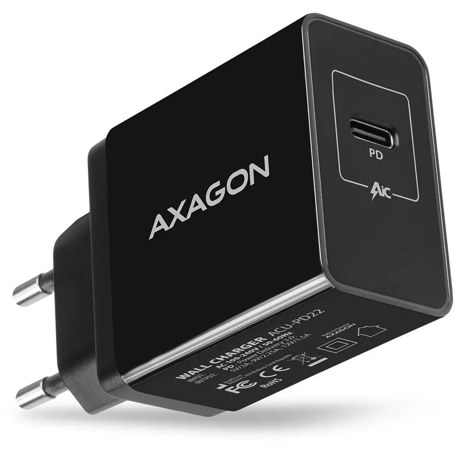 Incarcator Retea Axagon ACU-PD22 USB Type-C 3A 22W