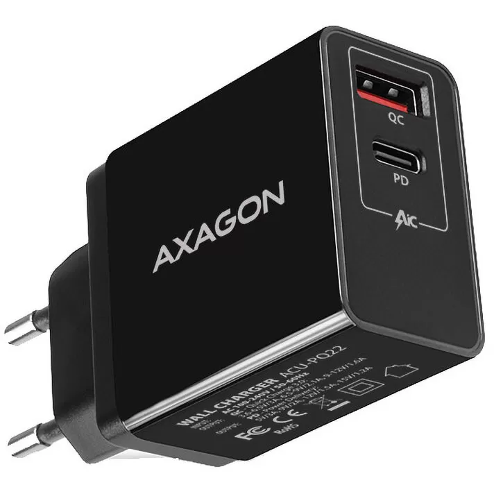 Axagon Incarcator Retea ACU-PQ22 USB Type…