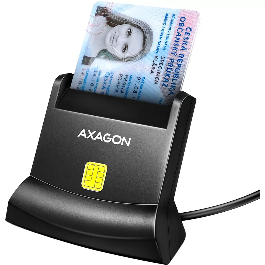 Smart Card Reader Axagon CRE-SM4N USB-A SmartCard