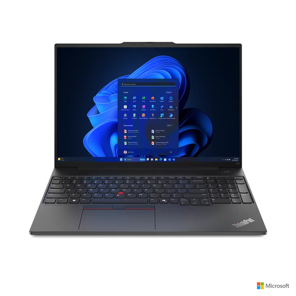 Notebook Lenovo ThinkPad E16 Gen2 16" WUXGA AMD Ryzen 5 7535HS RAM 32GB SSD 1TB No OS Black