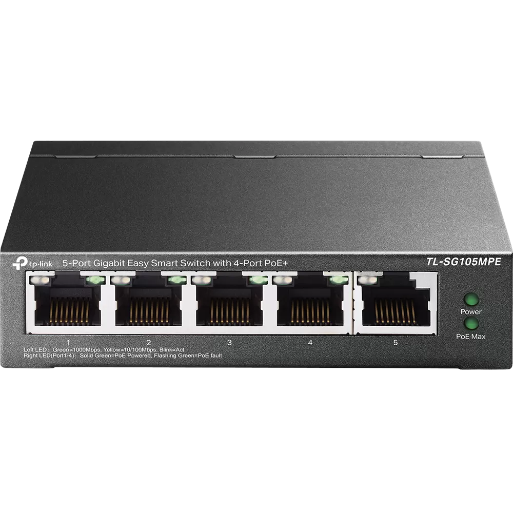 Switch TP-Link TL-SG105MPE fara management cu PoE 5x1000Mbps (4xPoE+)