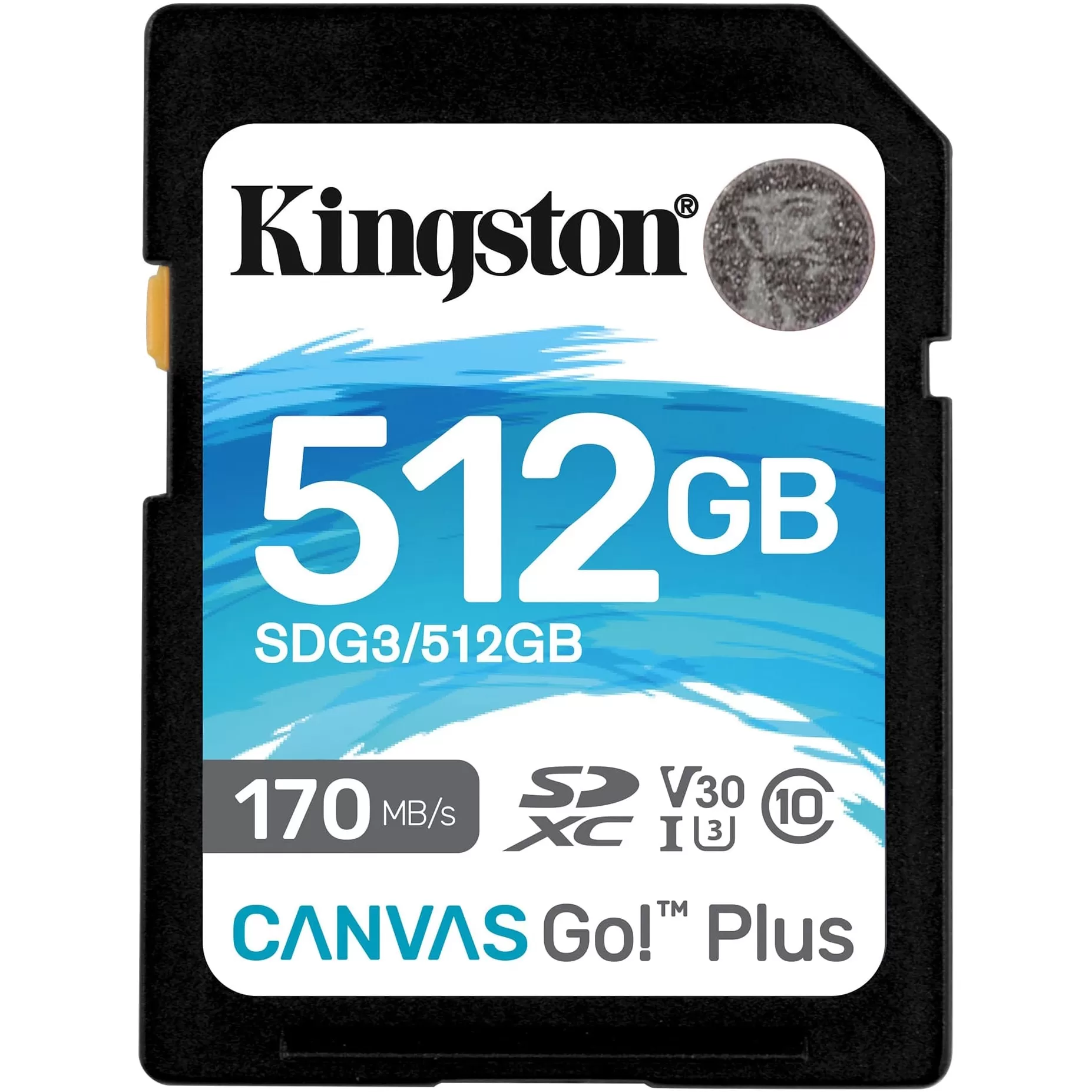 Card de memorie Kingston Canvas Go! Plus  512GB  SDXC  UHS-I  U3  V30