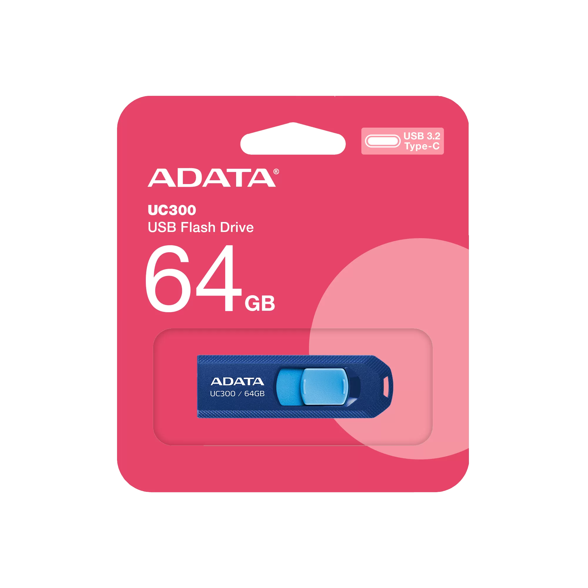 Flash Drive A-Data UC300 64GB USB 3.2 Gen1 Type-C Blue