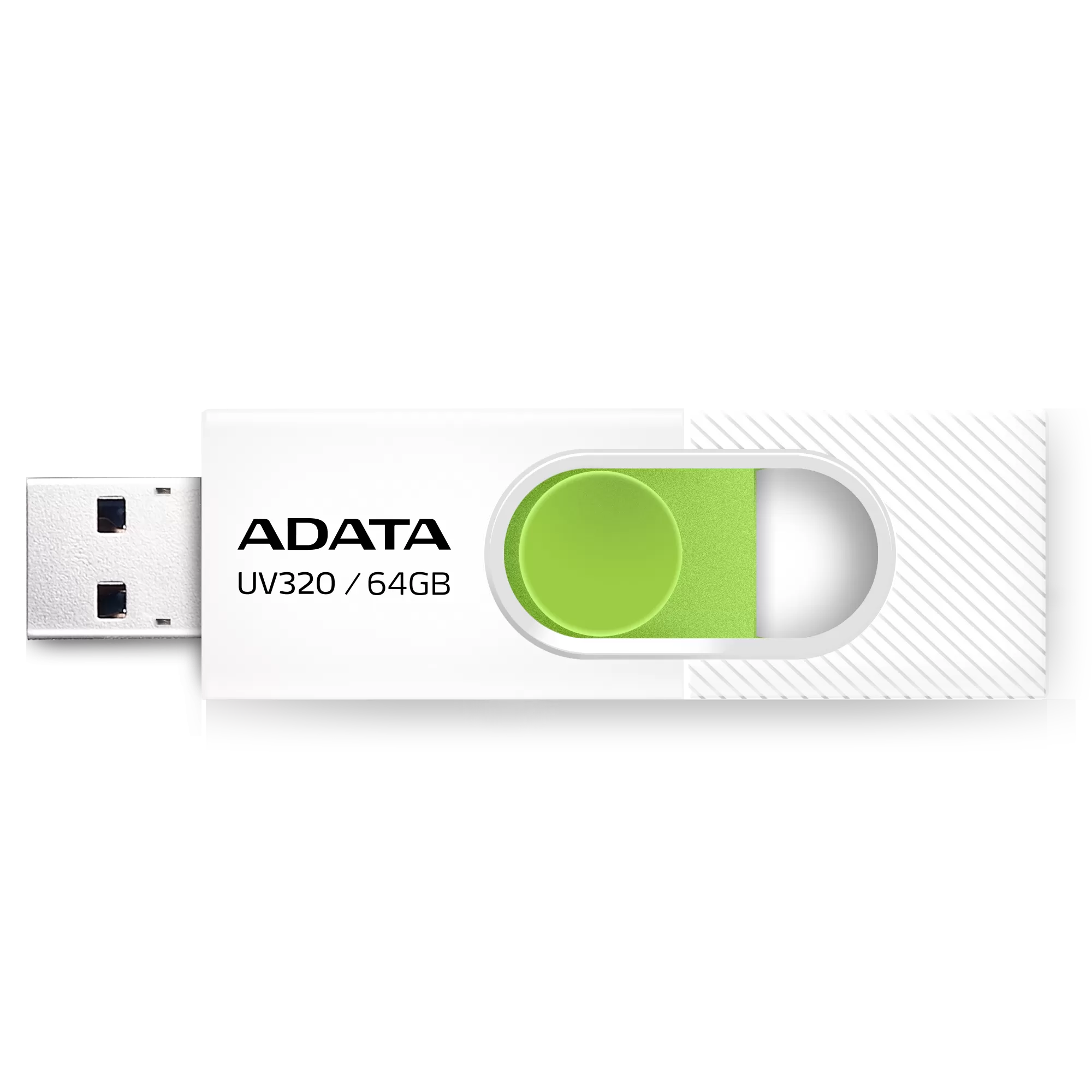 Flash Drive A-Data UV320  64GB  USB 3.2 Gen1 Type-A  White-Green