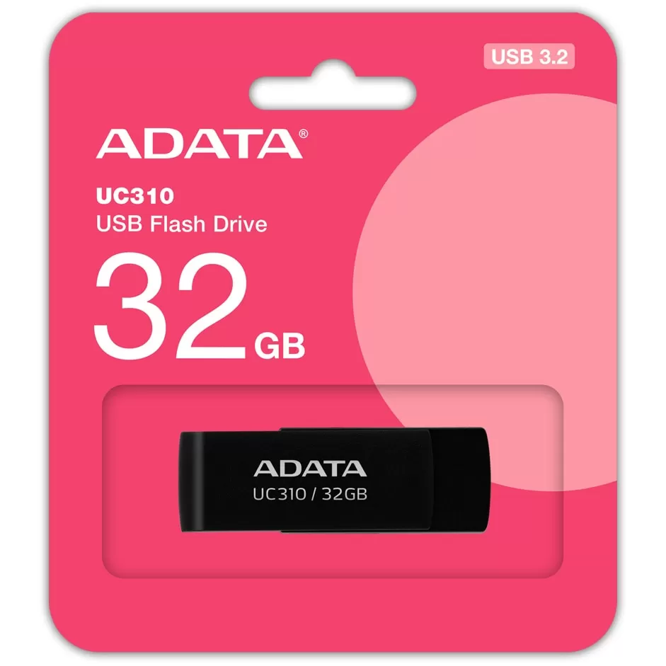 Flash Drive A-Data UC310 32GB USB 3.2 Gen1 Type-A Black