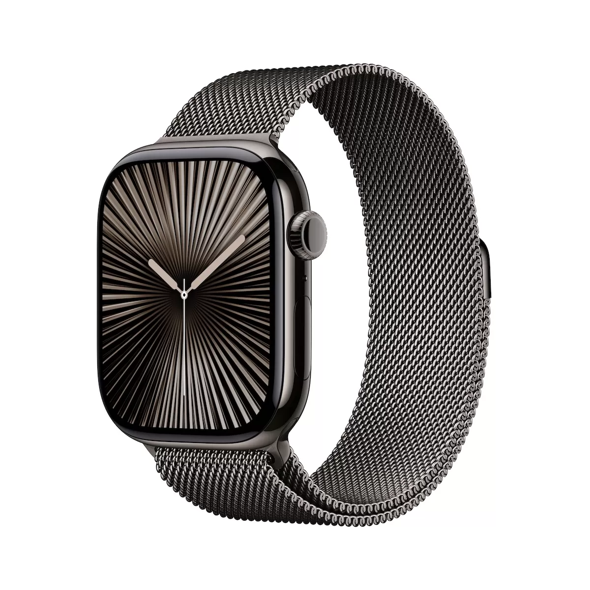 Smartwatch Apple Watch 10 GPS + Cellular  46mm  Carcasa Slate Titanium  Bratara Slate Milanese Loop - S/M