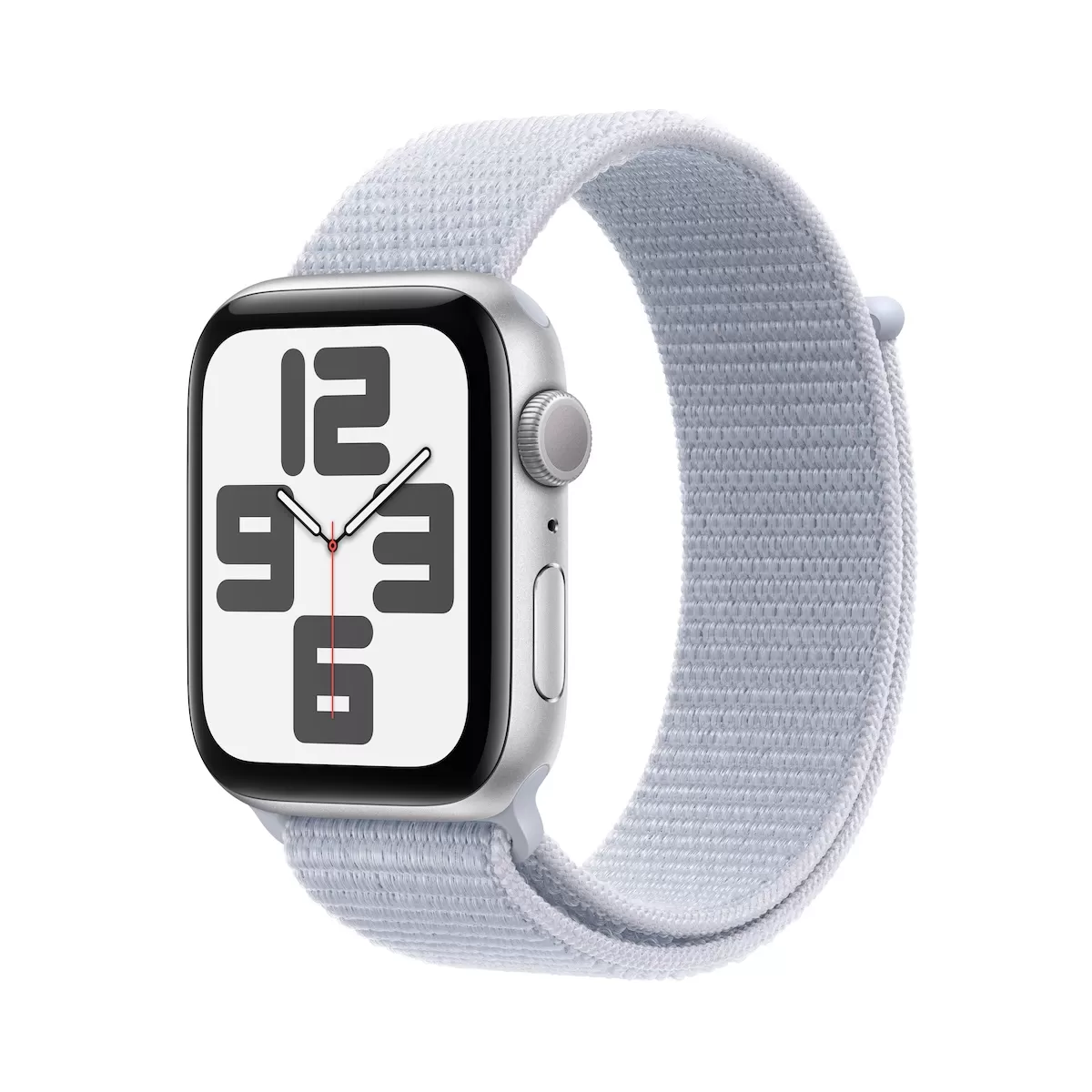 Smartwatch Apple Watch SE GPS (2024)  40mm  Carcasa Silver Aluminium  Bratara Blue Cloud Sport Loop