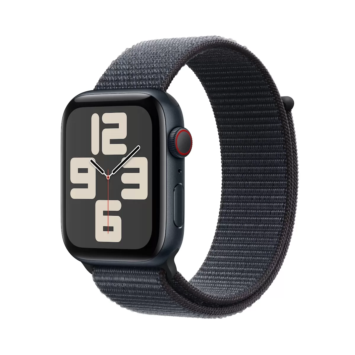 Smartwatch Apple Watch SE GPS + Cellular (2024)  40mm  Carcasa Midnight Aluminium  Bratara Ink Sport Loop