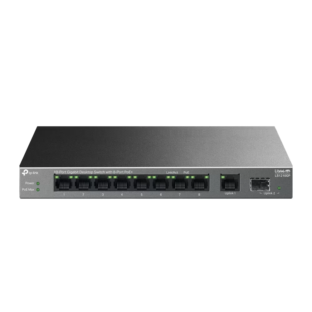 Nou TP-LINK Switch LS1210GP fara management cu PoE…