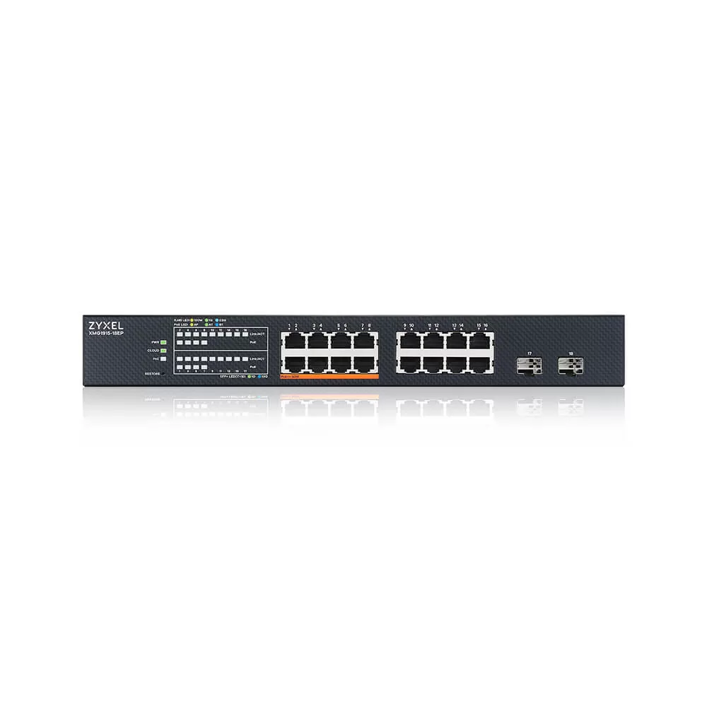 Switch ZyXEL XMG1915-18EP  cu management  cu PoE  16x2500Mbps + 2xSFP+