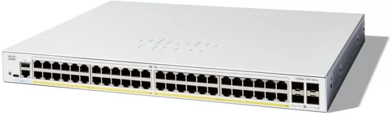 Switch Cisco Catalyst C1200-48P-4G cu management cu PoE 48x1000Mbps + 4xSFP