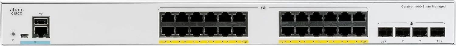 Switch Cisco Catalyst C1000-24P-4X-L cu management cu PoE 24x1000Mbps + 4xSFP+