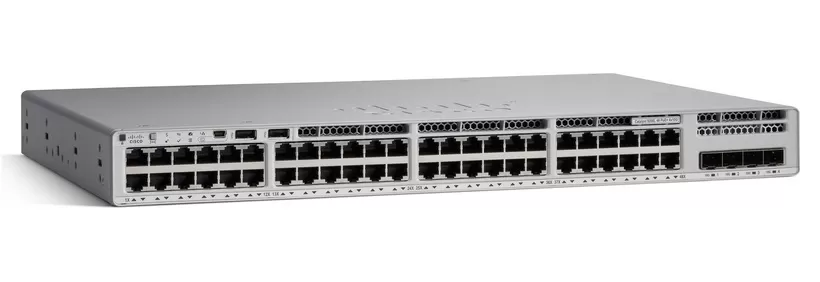 Switch Cisco Catalyst C9200L-48PXG-4X-E  cu management  cu PoE  36x1000Mbps + 12x10000Mbps + 4xSFP+  Network Essentials