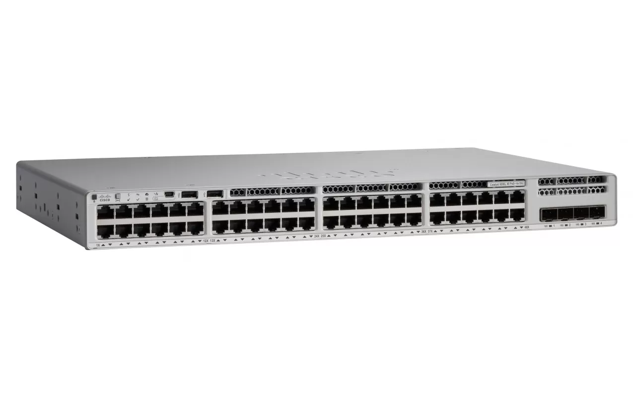 Switch Cisco Catalyst C9200L-48P-4G-E  cu management  cu PoE  48x1000Mbps + 4xSFP  Network Essentials