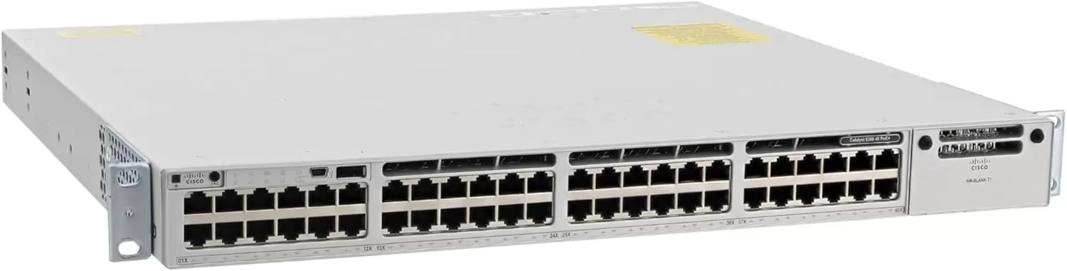 Switch Cisco Catalyst C9300-48P-E  cu management  cu PoE  48x1000Mbps  Network Essentials