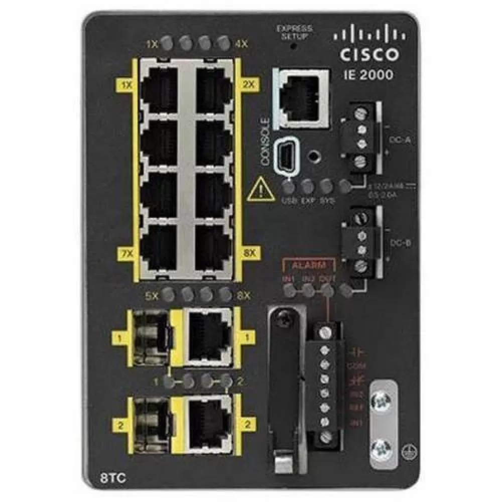 Switch Cisco Catalyst IE-2000-8TC-G-B cu management fara PoE 8x100Mbps + 2xSFP