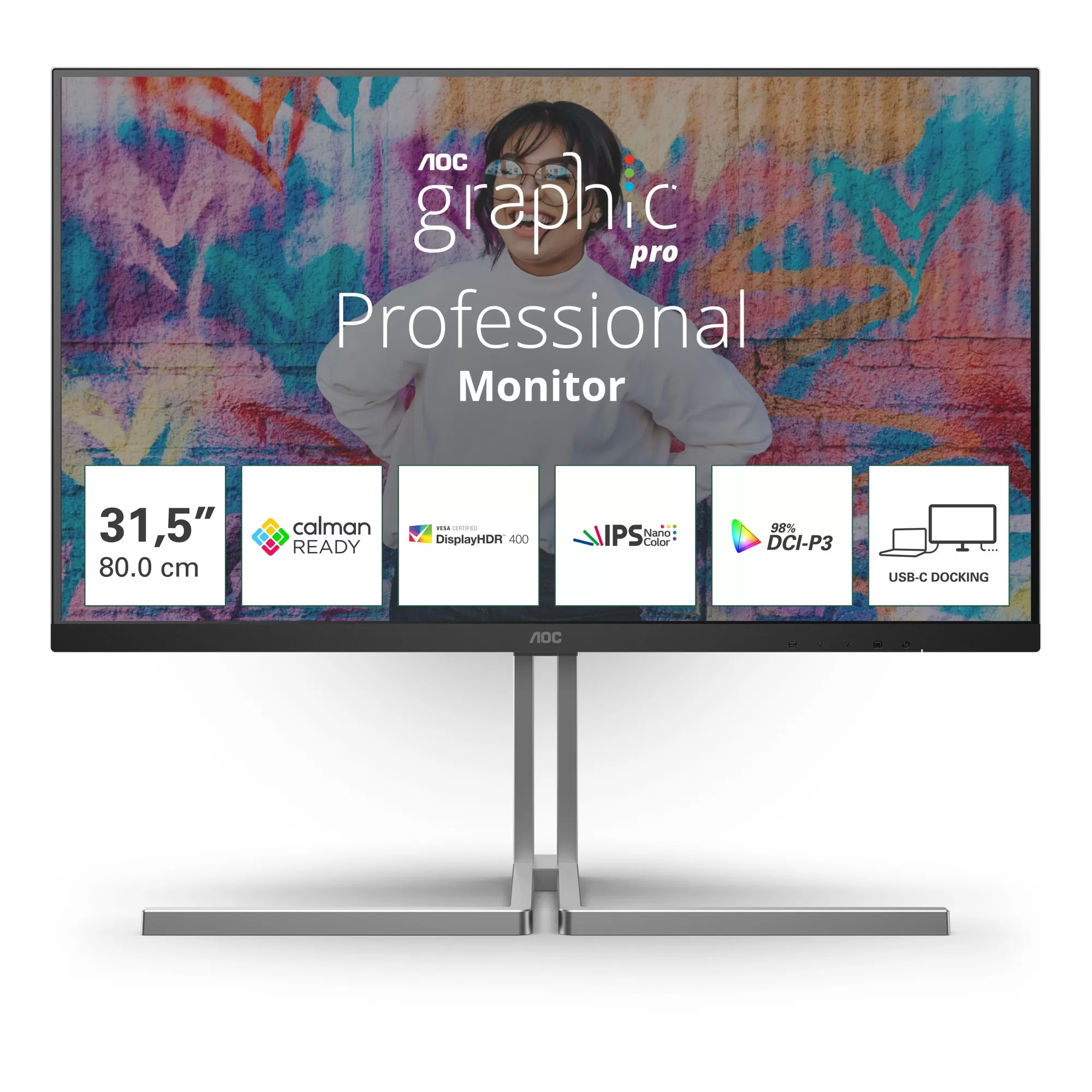 Monitor LED AOC U32U3CV 31.5