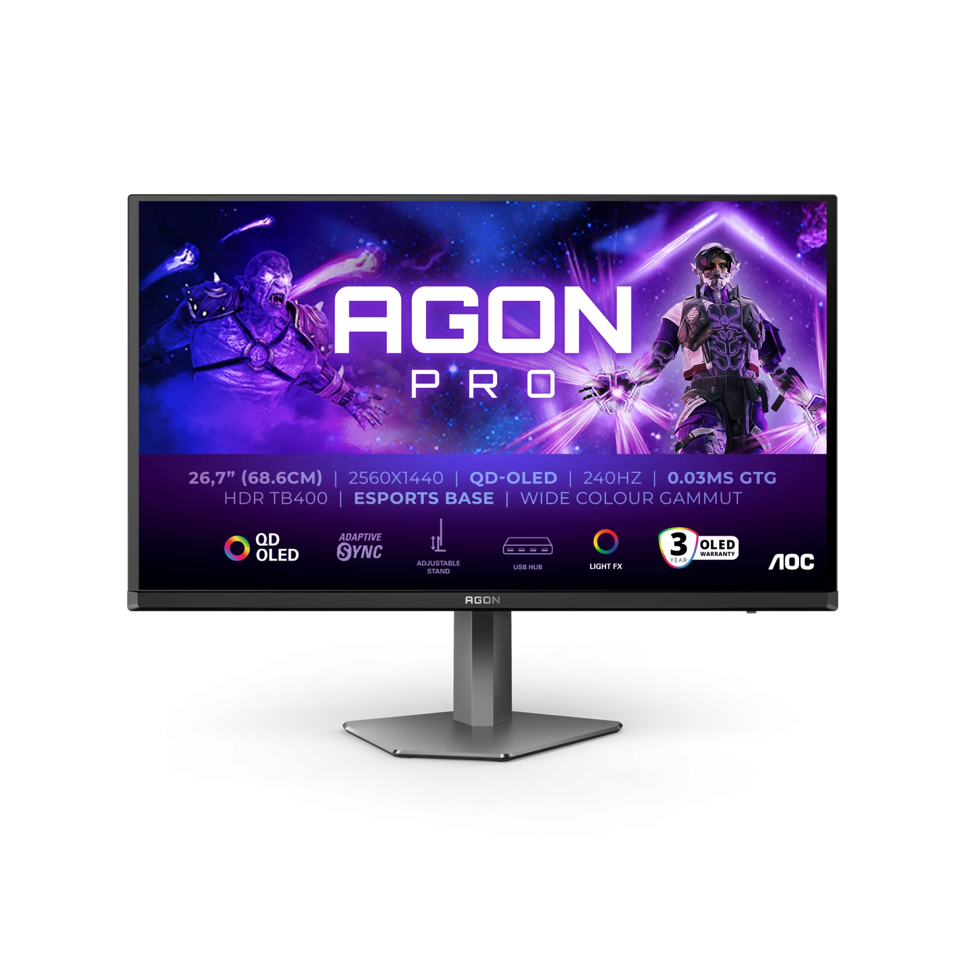 Monitor QD-OLED AOC AGON AG276QZD2 27