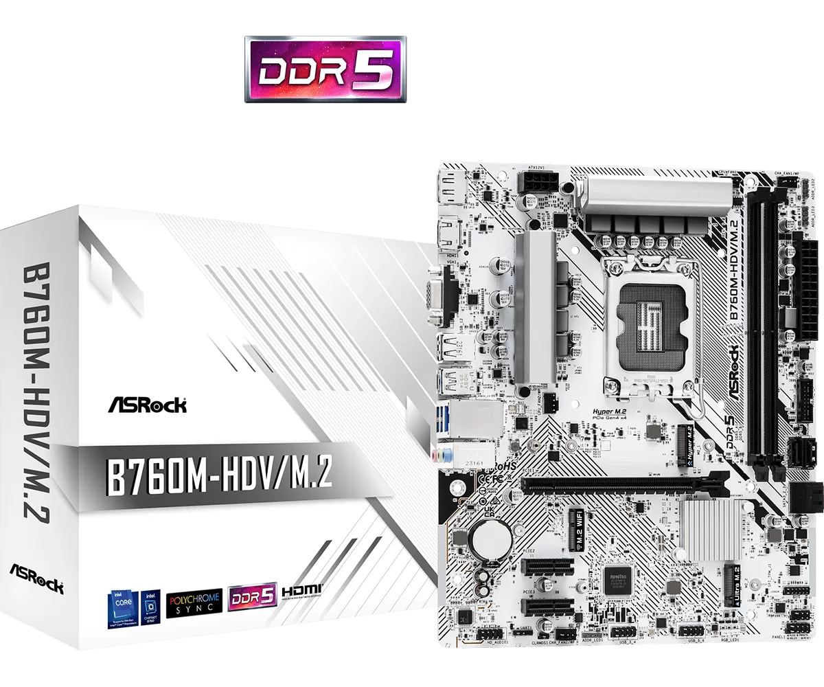 Placa de baza Asrock B760M-HDV/M.2 Socket 1700