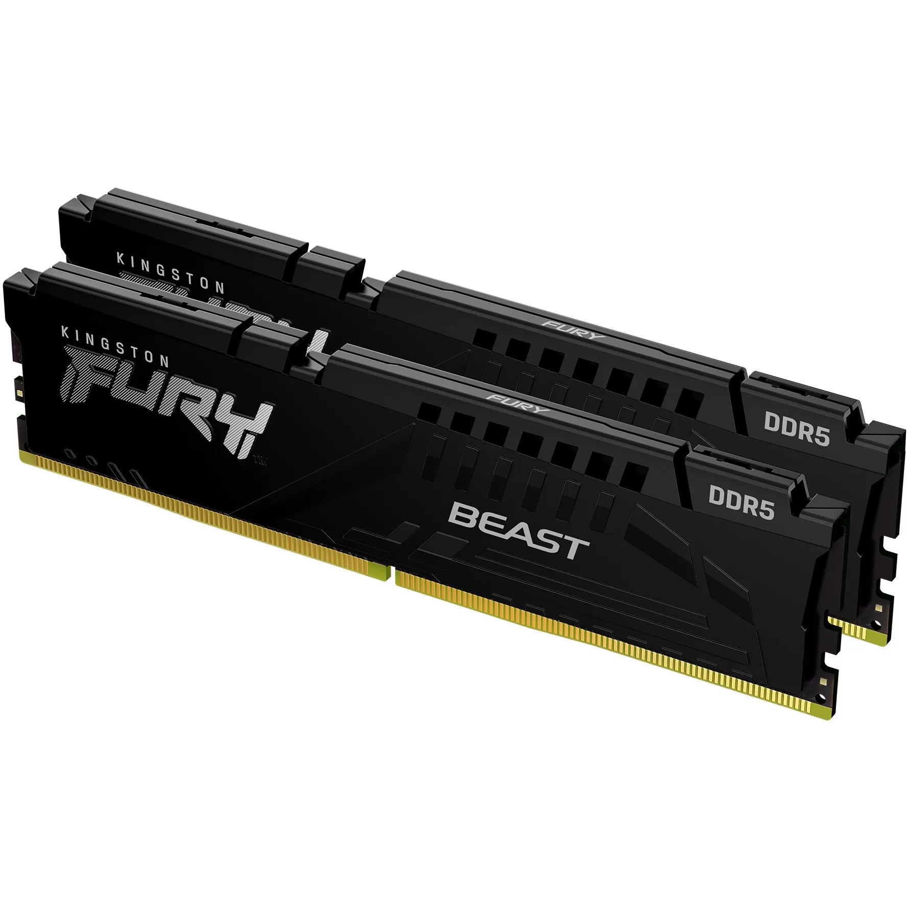 Memorie Desktop Kingston Fury Beast  32GB(2 x 16GB) DDR5  6000Mhz  CL36  AMD Expo  Black