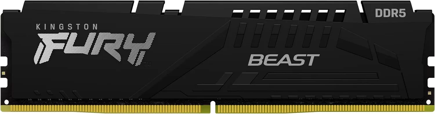 Memorie Desktop Kingston Fury Beast 16GB DDR5 6400Mhz CL32 Black