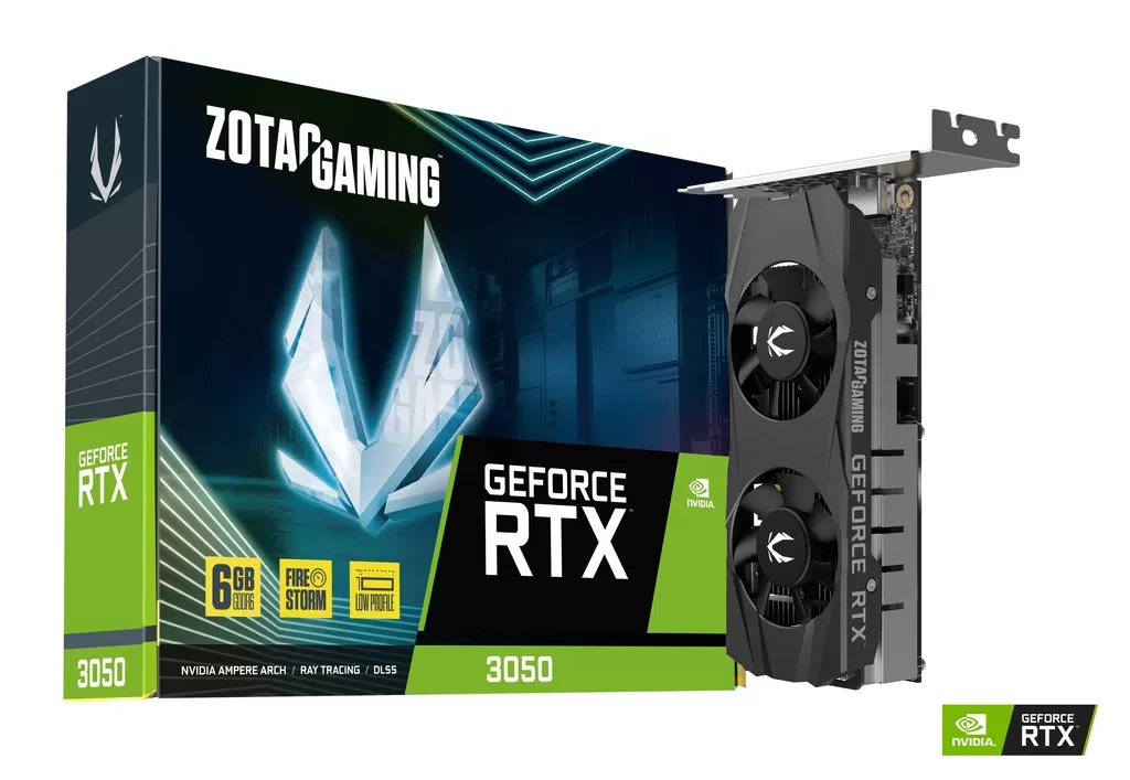 Placa Video Zotac GAMING GeForce RTX 3050 LP 6GB GDDR6 96 biti