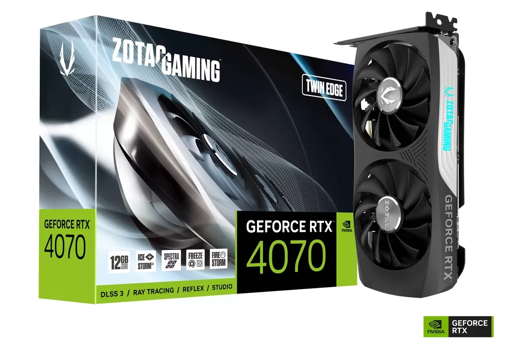 Placa Video Zotac GAMING GeForce RTX 4070 Twin Edge 12GB GDDR6 192 biti