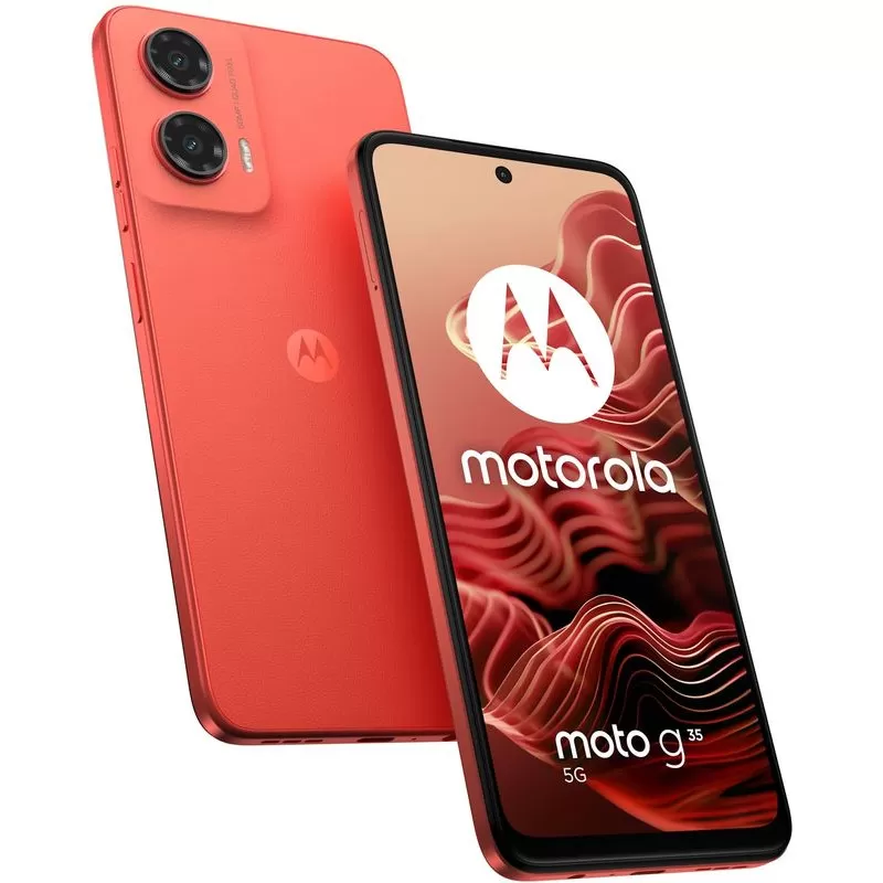 Telefon Mobil Motorola Moto G35 5G  128GB Flash  4GB RAM  Dual SIM  5G  Guava Red