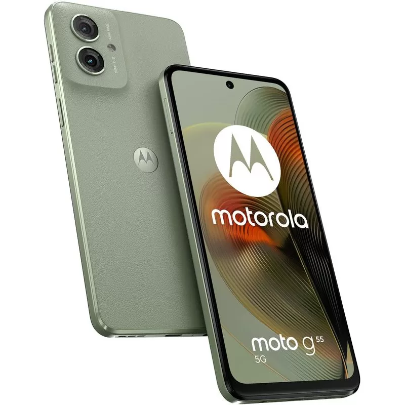 Telefon Mobil Motorola Moto G55 5G  256GB Flash  8GB RAM  Dual SIM  5G  Smoky Green