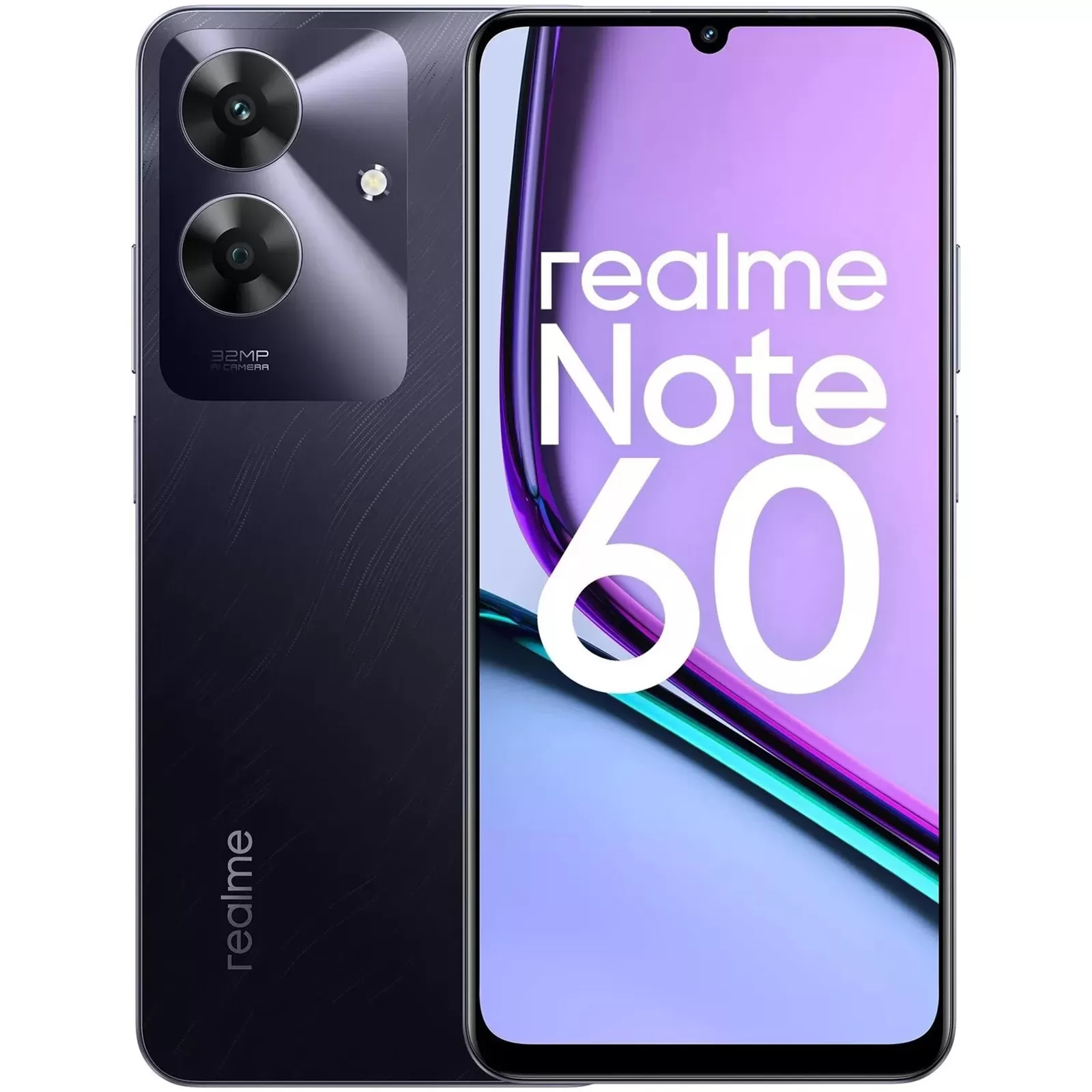 Telefon Mobil Realme Note 60 128GB Flash 4GB RAM Dual SIM 4G Marble Black