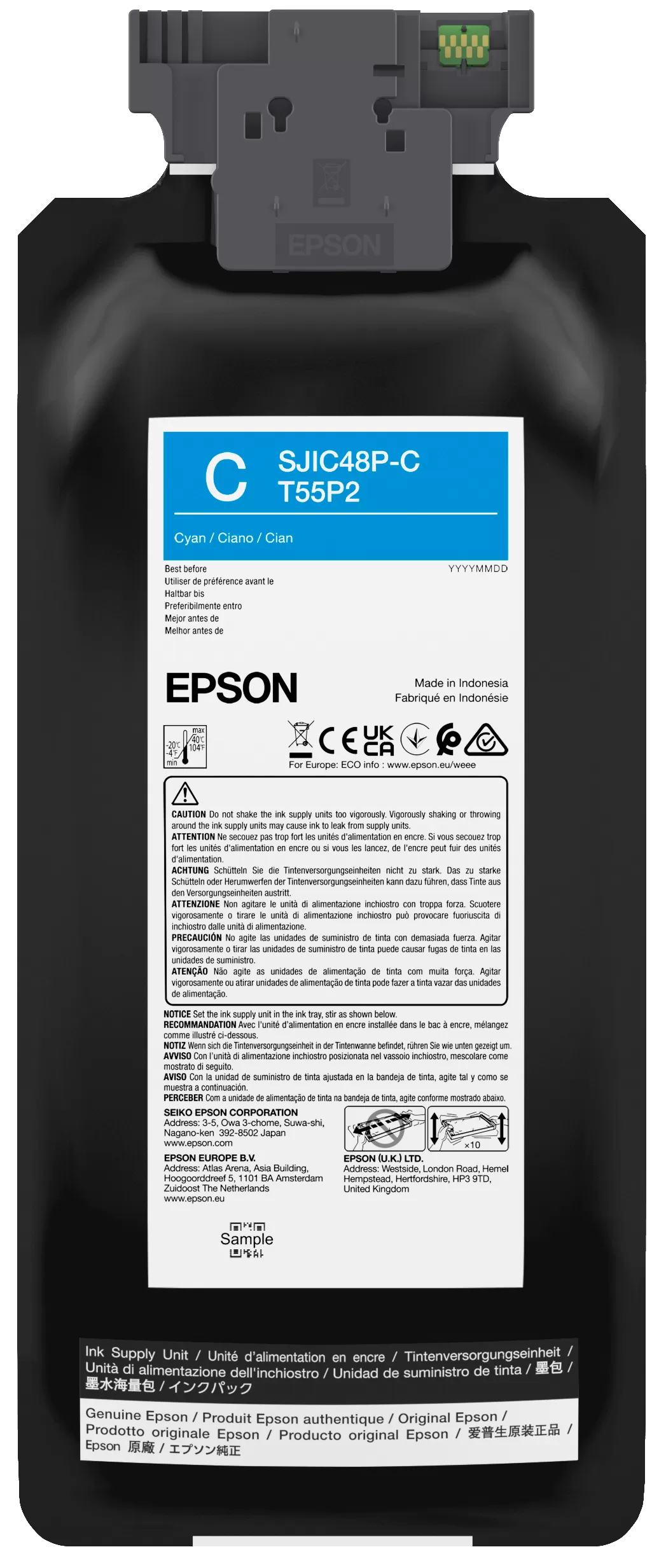 Cartus Inkjet Epson SJIC48P-C  480ml  Cyan