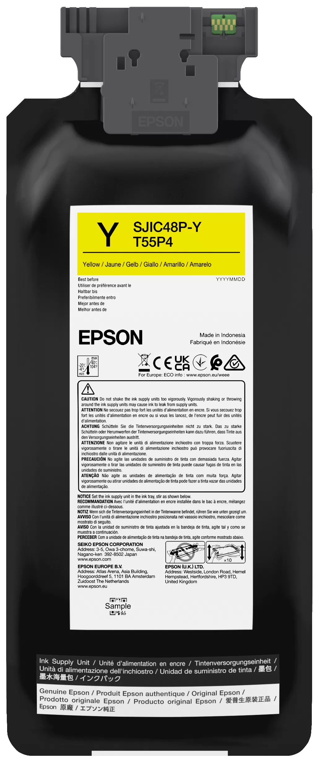 Cartus Inkjet Epson SJIC48P-Y  480ml  Yellow