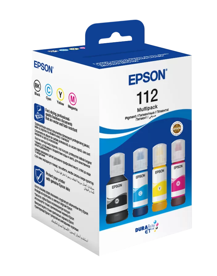 Pachet Cartuse Inkjet Epson 112 EcoTank Multipack (BK/C/M/Y)