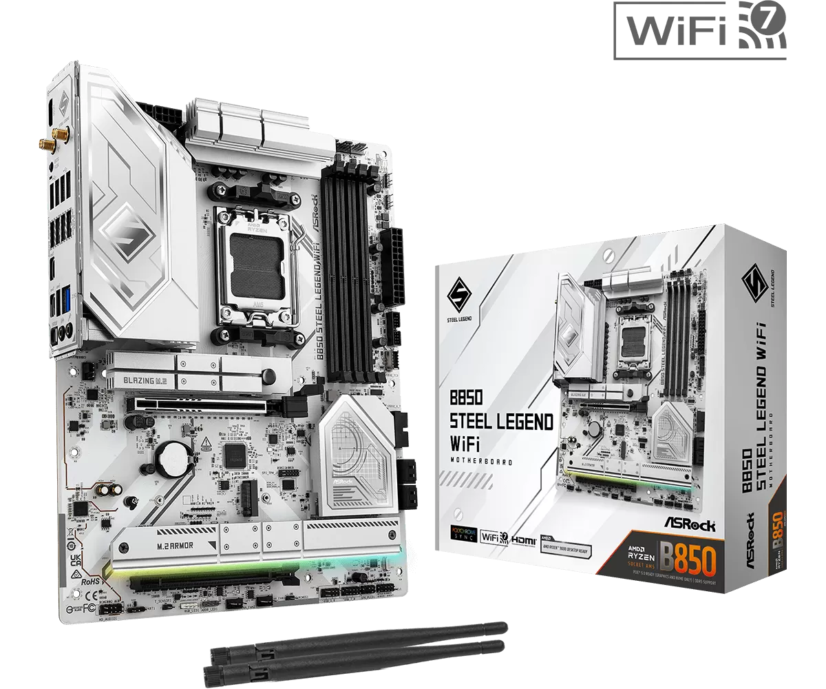 Placa de baza Asrock B850 STEEL LEGEND WIFI Socket AM5