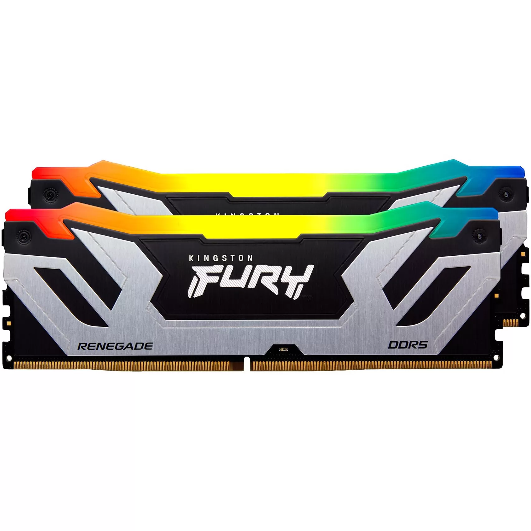 Memorie Desktop Kingston Fury Renegade RGB  48GB(2 x 24GB) DDR5  8400Mhz  CL40  CUDIMM  Silver/Black