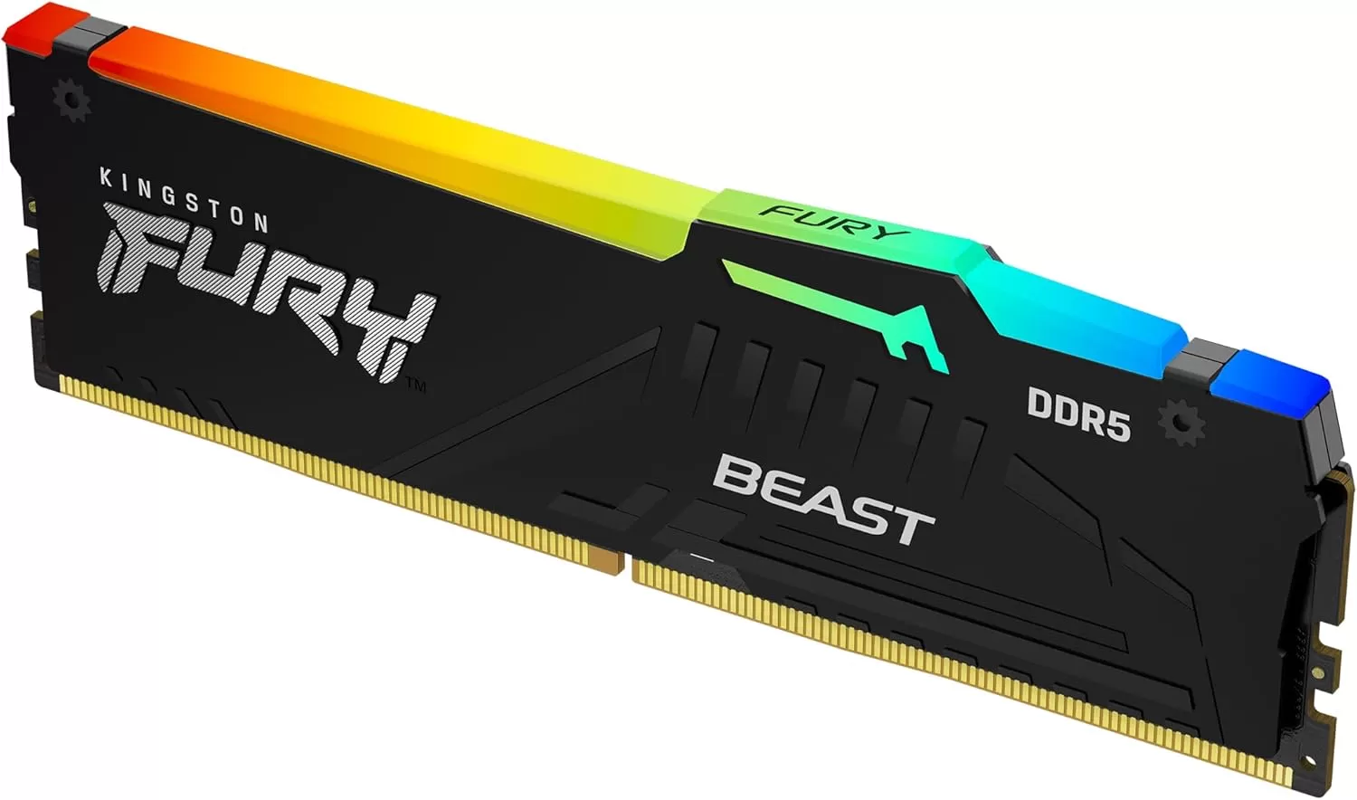 Memorie Desktop Kingston Fury Beast RGB 16GB DDR5 6000Mhz CL30 AMD Expo Black