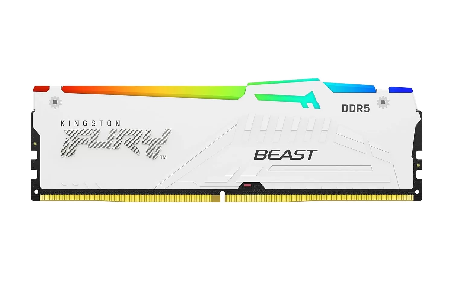 Memorie Desktop Kingston Fury Beast RGB  32GB DDR5  6000Mhz  CL30  AMD Expo  White