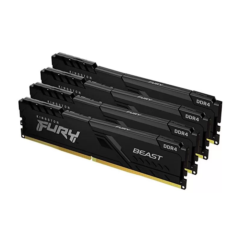 Memorie Desktop Kingston Fury Beast 128GB(4 x 32GB) DDR5 5200Mhz CL40 Black