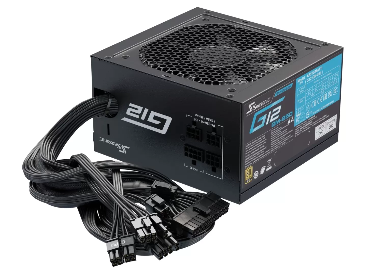 Sursa PC Seasonic G12 GM (2024)  Semi-Modulara  750W