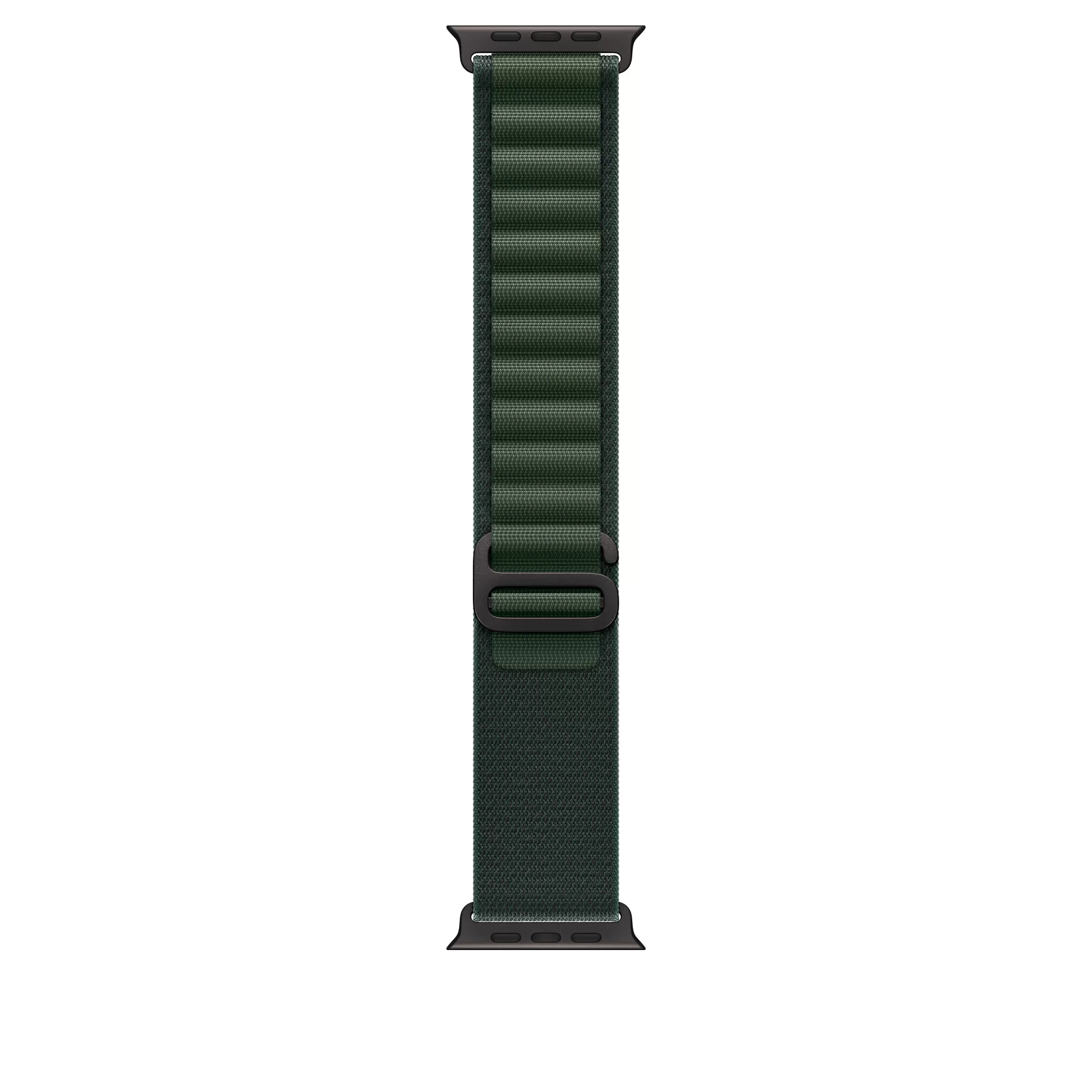 Curea Smartwatch Apple pentru Apple Watch 49mm Dark Green Alpine Loop - Small - Black Titanium Finish