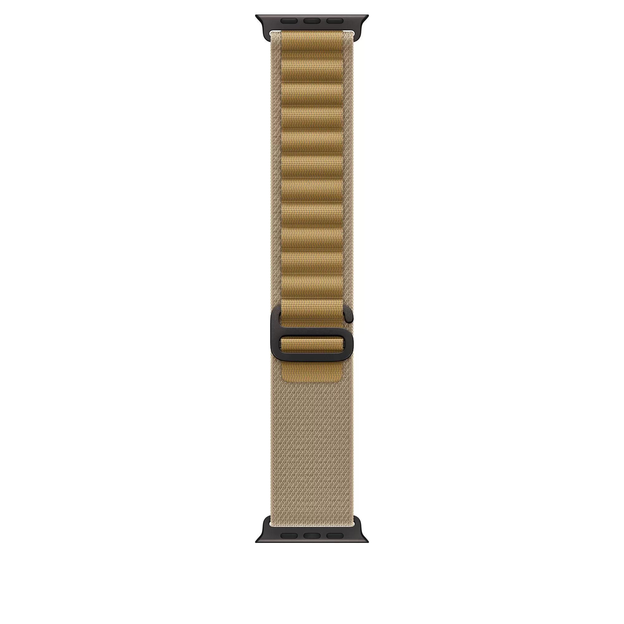 Curea Smartwatch Apple pentru Apple Watch 49mm Tan Alpine Loop Medium Black Titanium Finish