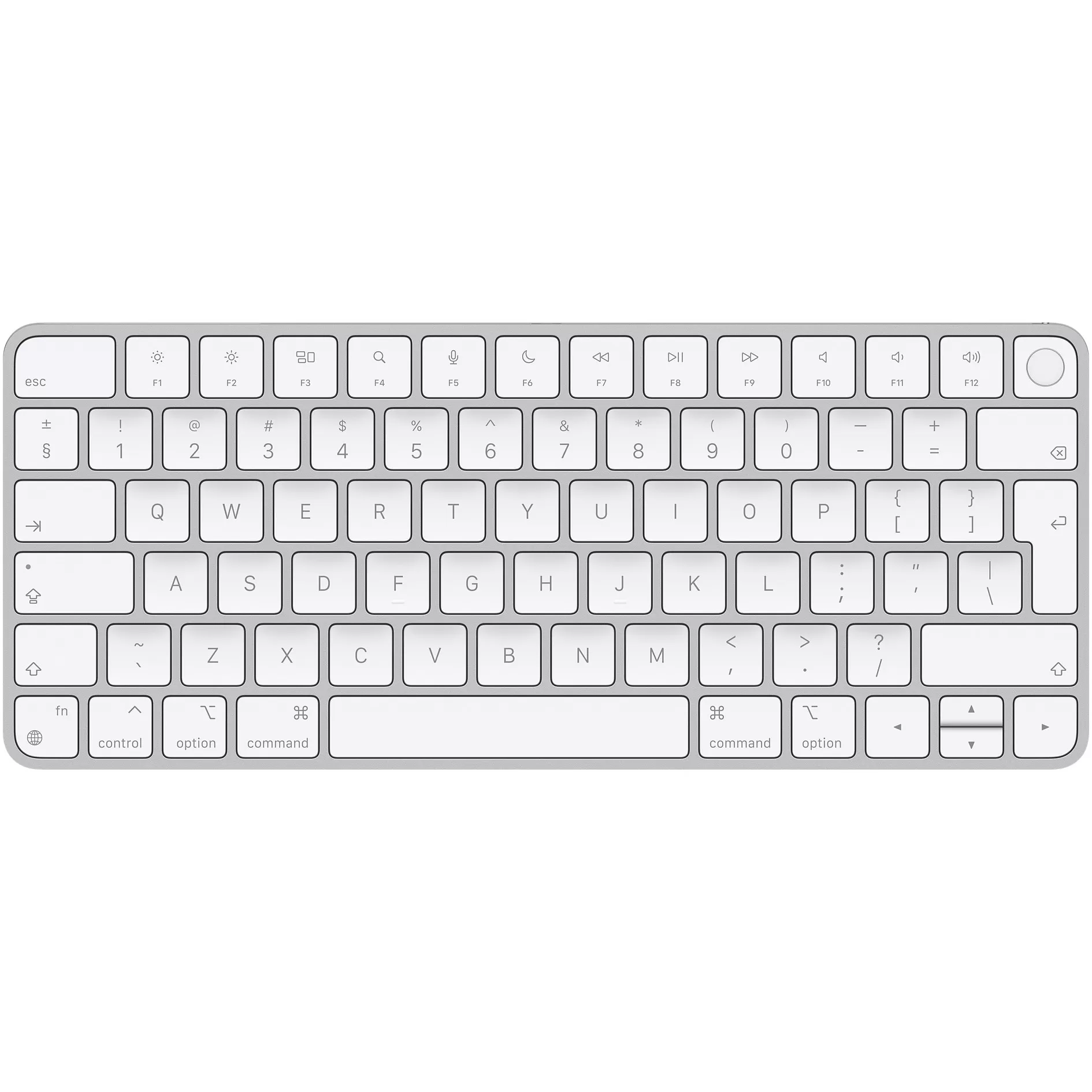 Tastatura Apple Magic Keyboard (2021) MK293RO/A cu Touch ID Layout Ro White