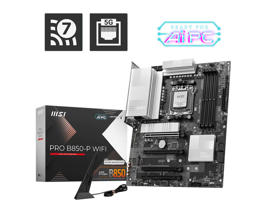 Placa de baza MSI PRO B850-P WIFI Socket AM5