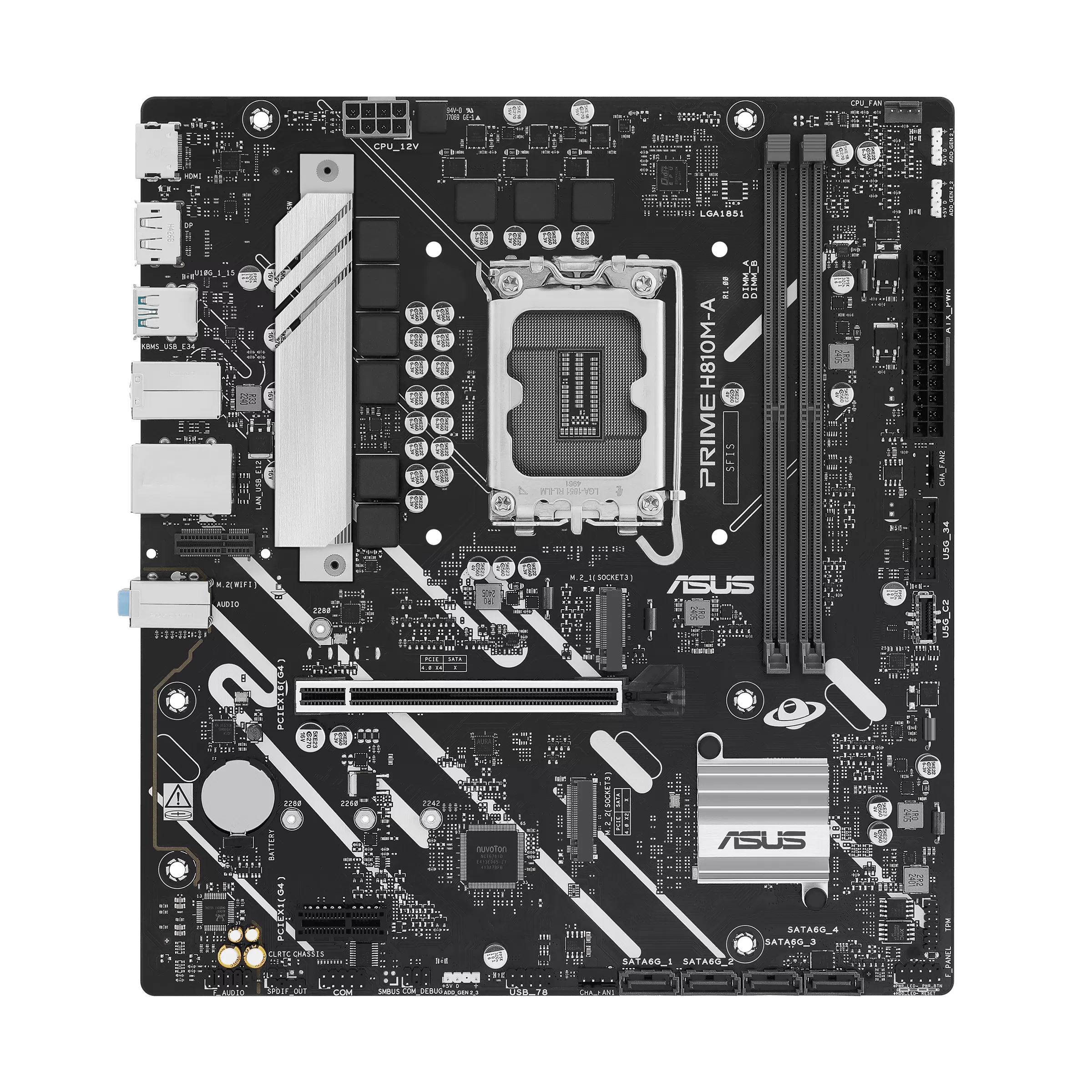 Placa de baza ASUS PRIME H810M-A-CSM  Socket 1851