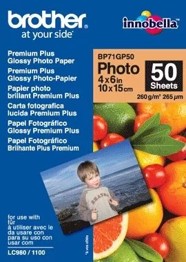 Hartie foto Brother BP71GP50 50 bucati glossy 6"x4"