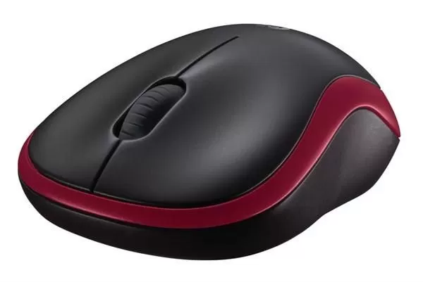 Mouse Logitech Wireless M185 Nano Red